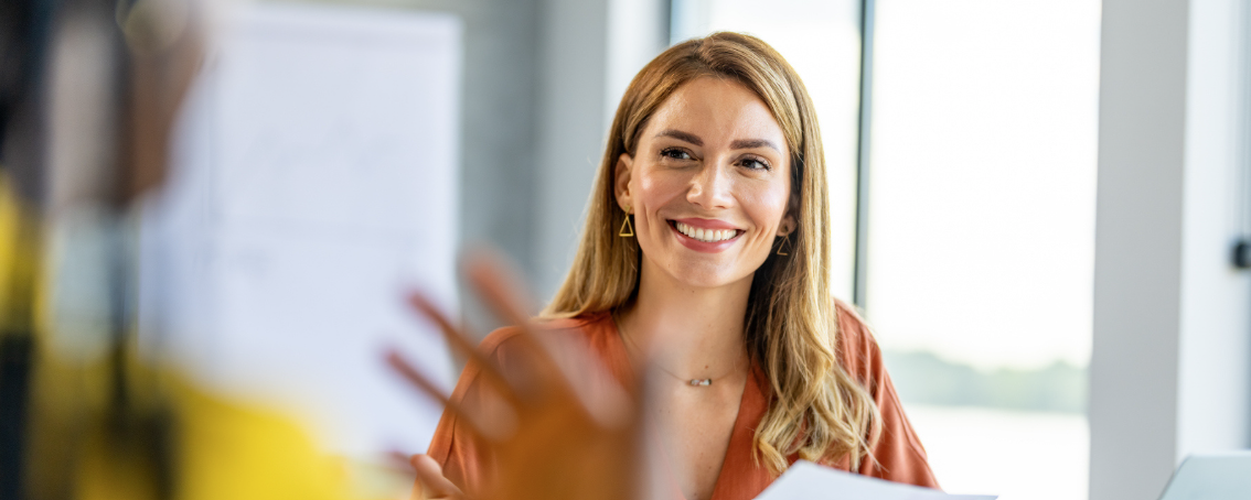 Smiling woman