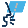 Speaking up icon